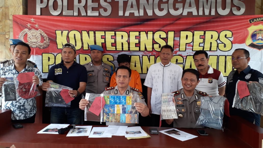 Polres Tanggamus Tangkap Komplotan “Penggajal” Mesin ATM