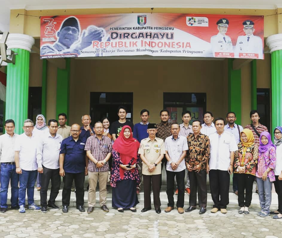 Tim Kemen PU Pera Sambangi Lahan TPST dan BDCP Pringsewu