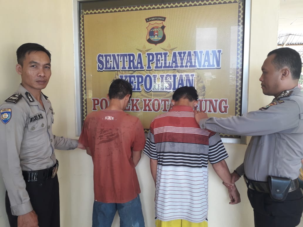 Warga Dan Polsek Kota Agung Tangkap Dua Pencuri Motor
