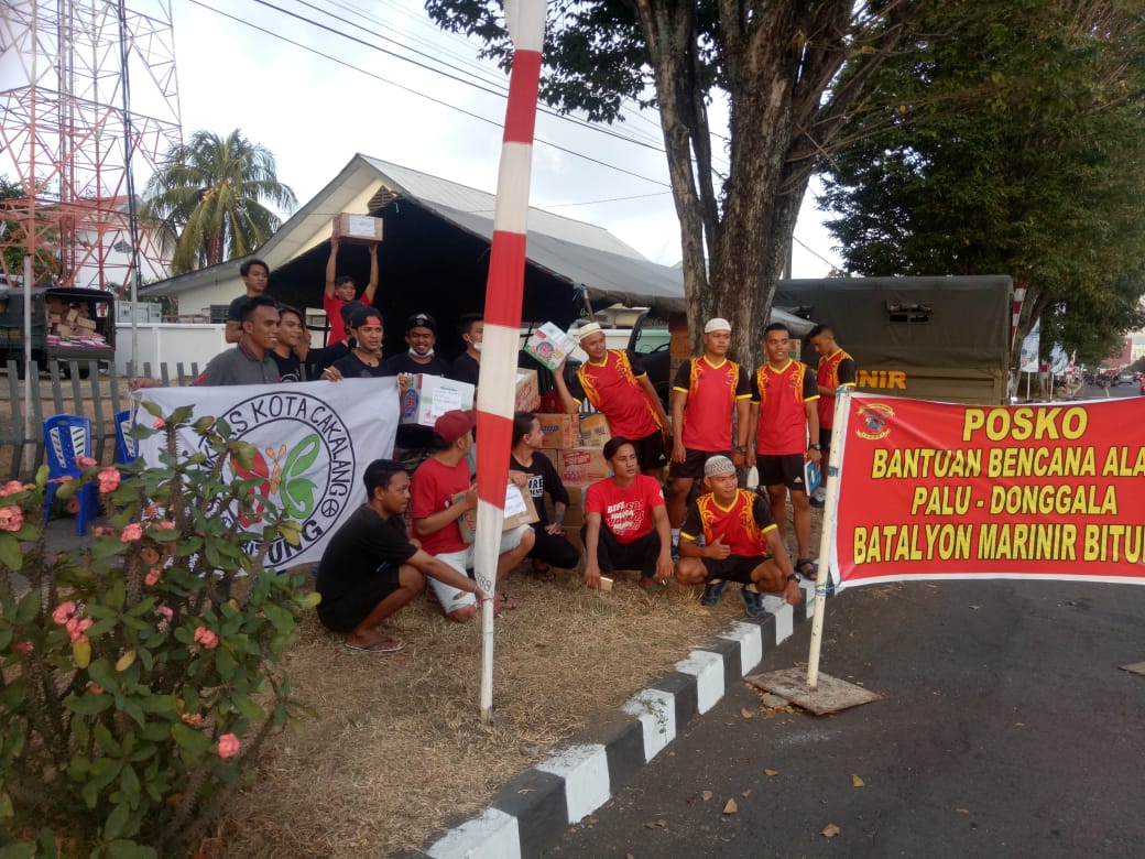 Batalyon Marinir Bitung Sulut Buka Posko Galang Bantuan Bencana Palu Donggala