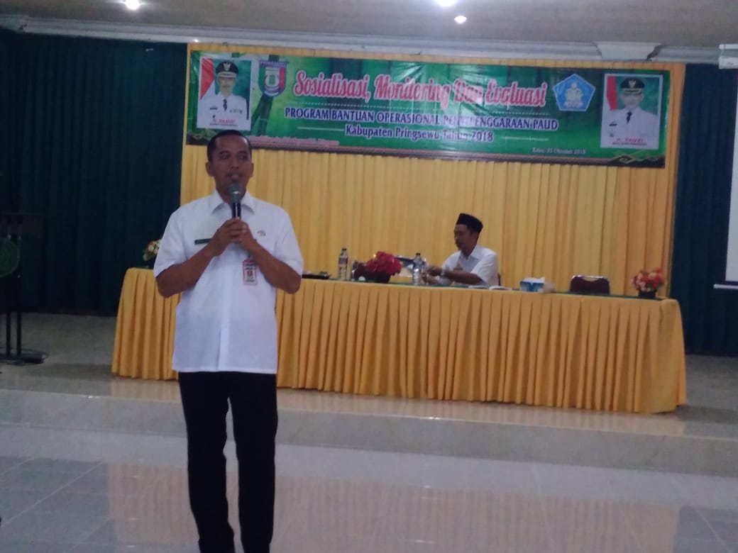 Sosialisasi Monitoring dan Evaluasi Program Bantuan Operasional Pendidikan Kabupaten Pringsewu