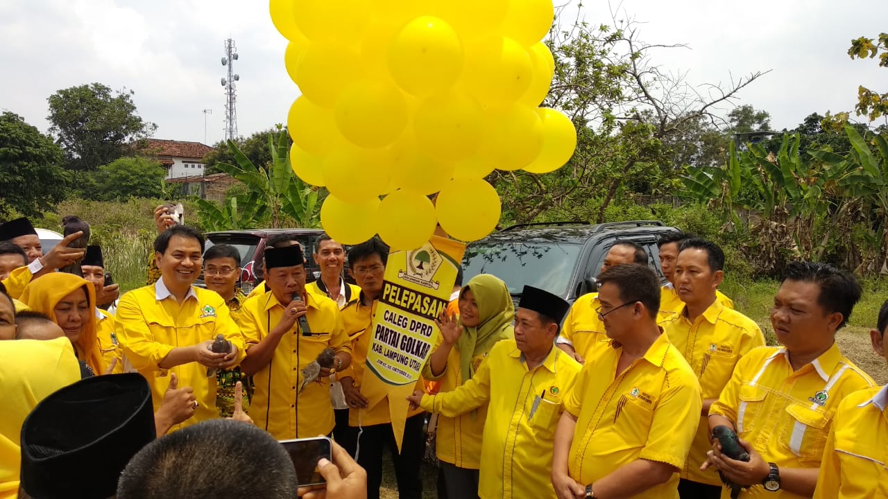 Aziz Syamsuddin Secara Resmi Melepas 45 Caleg Partai Golkar Lampura