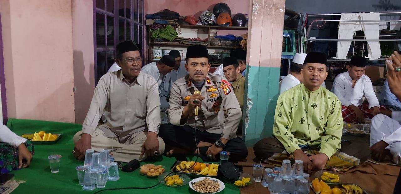 Hadiri Tahlilan Warga, Kapolsek Cengkareng Berikan Himbauan Kamtibmas