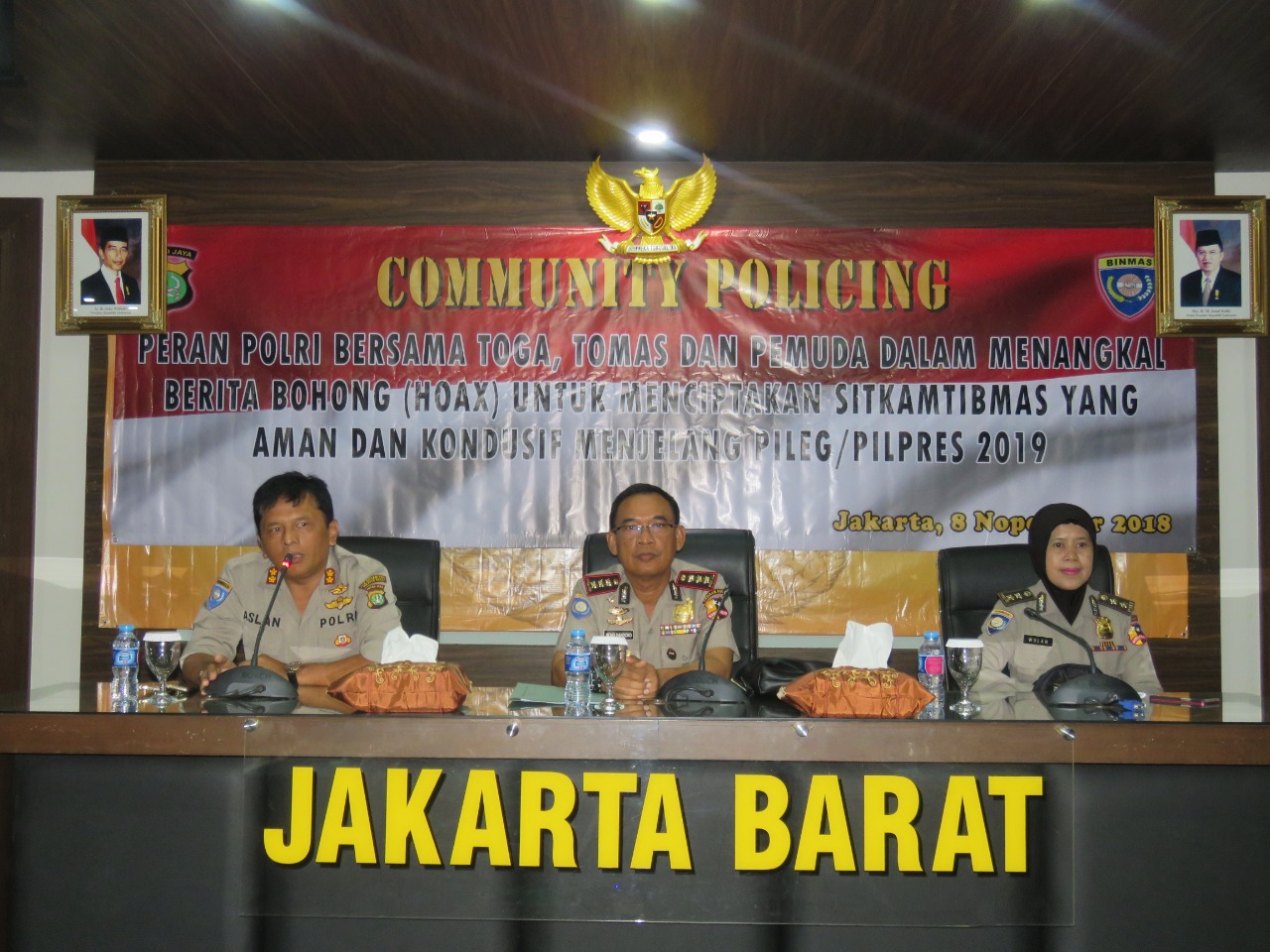 Perangi Hoax, Polres Jakbar Gelar Comunity Policing