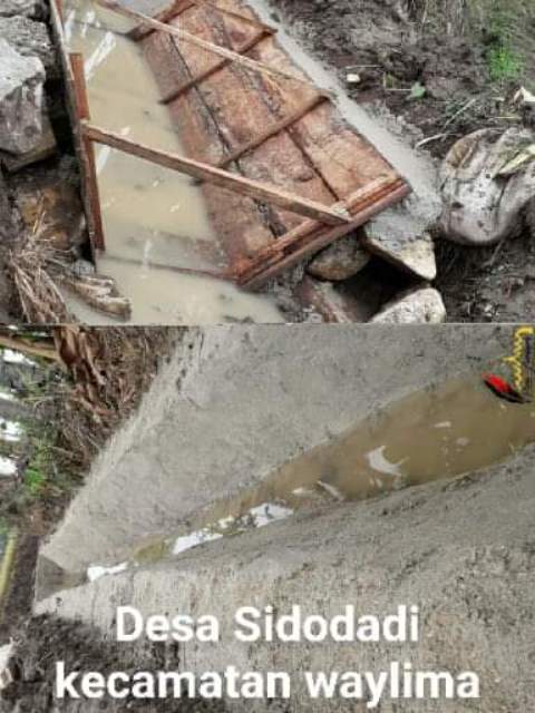 Diduga Pengerjaaan Proyek Damparit di Kabupaten Pesawaran Asal Jadi dan Tidak Bermutu