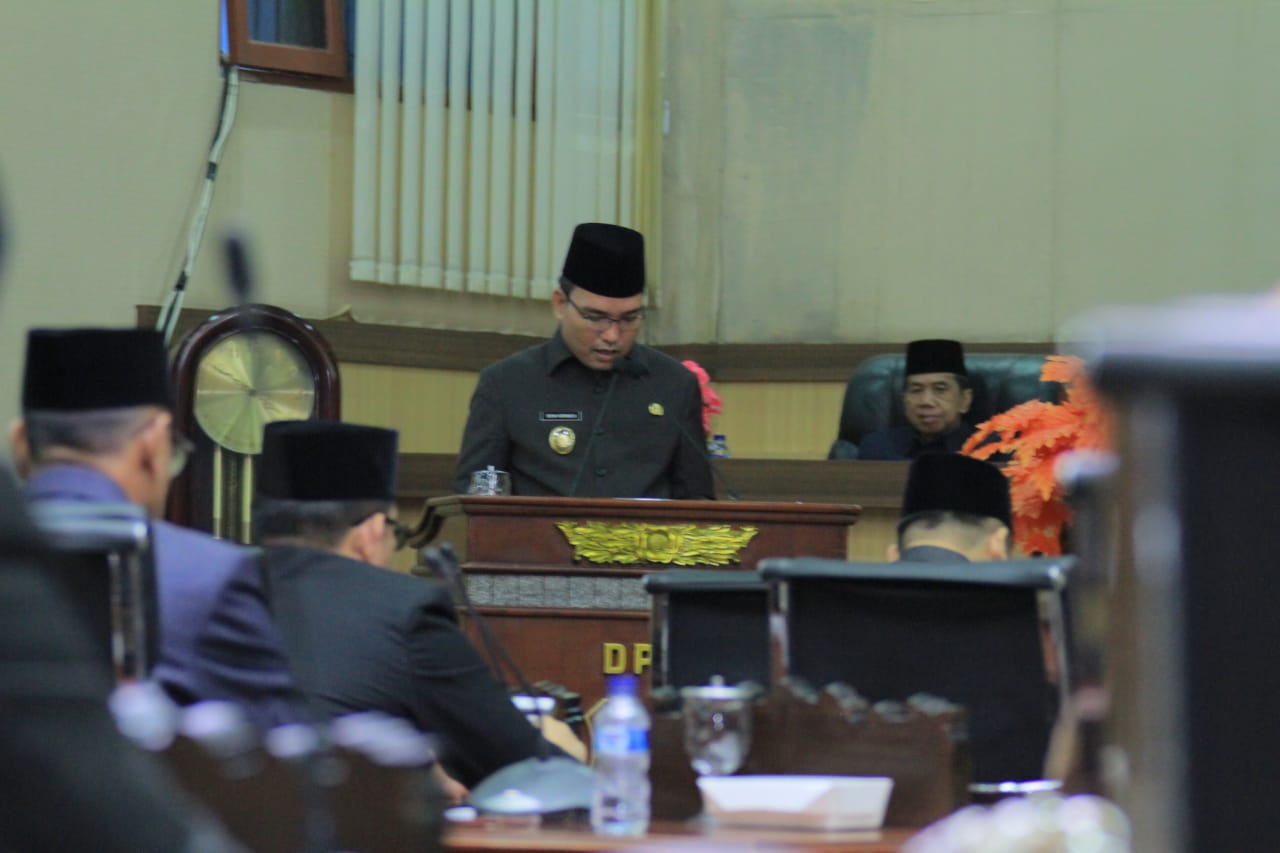 Wabup Sampaikan Pendapat Bupati Terhadap Dua Raperda Prakarsa DPRD Musi Banyuasin