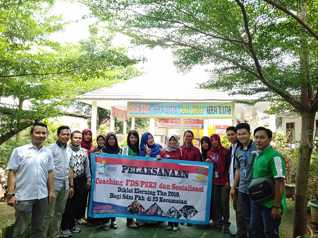 Pekerja Sosial Supervisor PKH Lampura Sosialisasikan Diklat Elearning