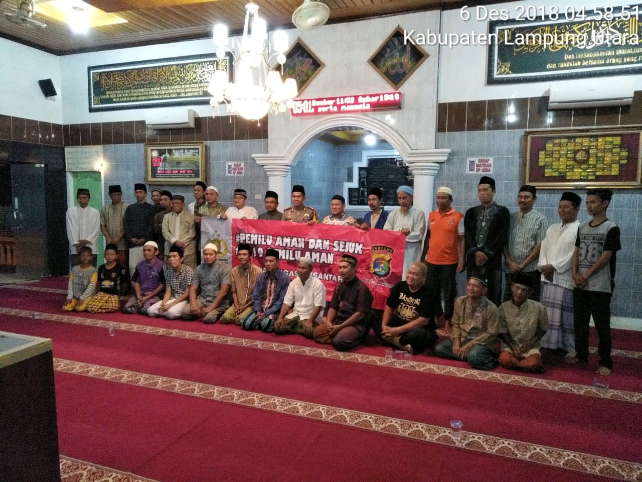 Gerilya Sholat Subuh, Kapolres Lampung Utara Ajak Masyarakat Jaga Kamtibmas