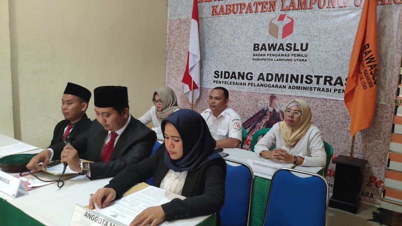 Haly Fahmi Almarosyi Ditetapkan Melakukan Pelanggaran Administratif oleh Bawaslu Lampura