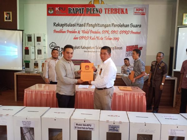 Jokowi-Ma’ruf Amin Ungguli Prabowo-Sandi di Tulang Bawang Barat