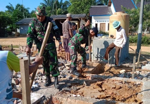 TMMD Ke – 105 Kodim 0401/Muba Sulap Wajah Desa Bukit Sejahtera