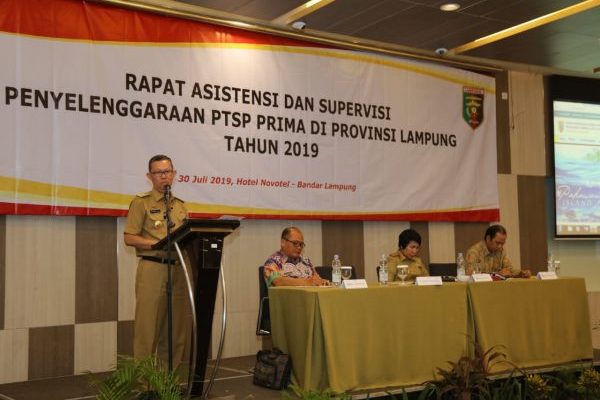 Pemprov Lampung Terus Tingkatkan Pelayanan Prima Pada Dinas Penanaman Modal PTSP