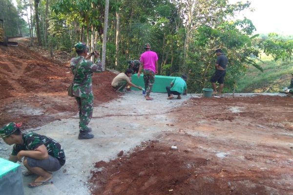 Dua Item Pekerjaan Fisik TMMD ke-105 Rampung Dikerjakan