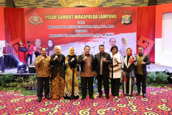 Gubernur Arinal hadiri Acara Pisah Sambut Wakapolda Lampung
