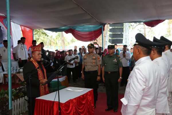 Plt Bupati Lamsel Nanang Ermanto Lantik Empat Kades Kecamatan Katibung