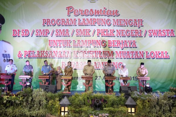 Arinal Dan Nunik Resmikan Program Lampung Mengaji di Seluruh Jenjang Pendidikan