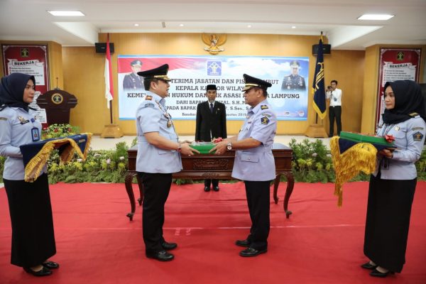 Wagub Chusnunia Hadiri Pisah Sambut Kepala Kanwil Hukum Dan HAM Lampung