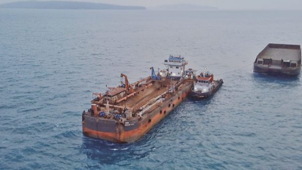 Masyarakat Pulau Sebesi Dan Walhi Lampung Tolak Penambagan Pasir PT. LIP di Areal Gunung Anak Krakatau
