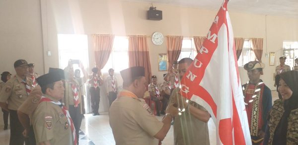 Ketua Harian Kwarda Lampung Sambut Kontingen KBN, Sekaligus Melepas Kontingen Pelantara IX