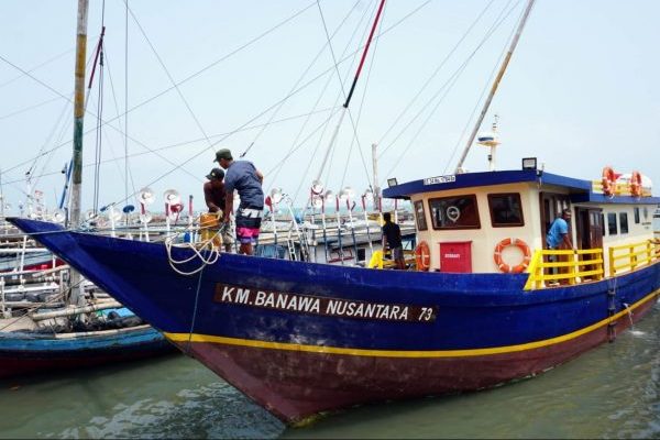 Kapal Pera Bantuan Kemenhub Tiba Di PPI Dermaga BOM Kalianda