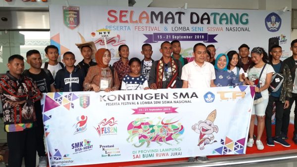 Peserta FLS2N Dari Sejumlah Provinsi Mulai Tiba di Lampung