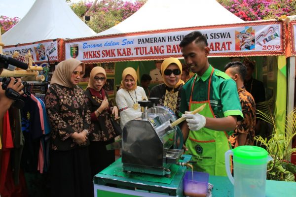Riana Sari Menaruh Perhatian Besar Terhadap Karya Pelajar Lampung