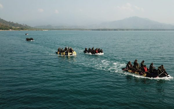 Danbrigif 4 Marinir/BS Melepas Lomba Dayung Hari Kedua Pra Binsat Brigif 4 Marinir/BS