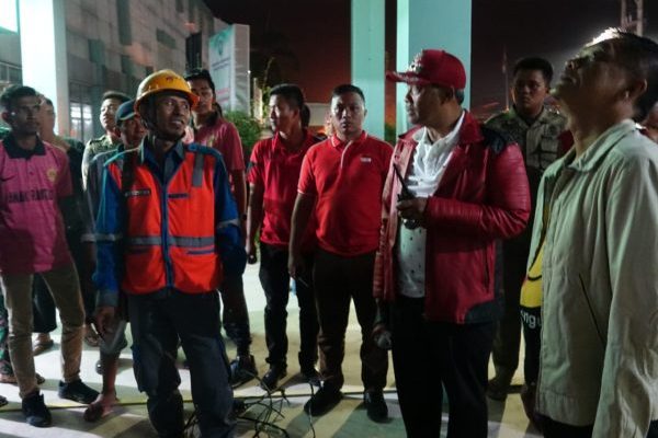 Bupati Loekman Tinjau RSUD Demang Sepulau Raya Pasca Terjadi Konsleting Listrik