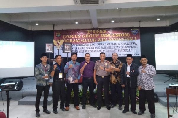 FGD Cegah Paham Radikalisme Dan Anti Pancasila, Polda Lampung Gandeng Mantan Pelaku Radikal