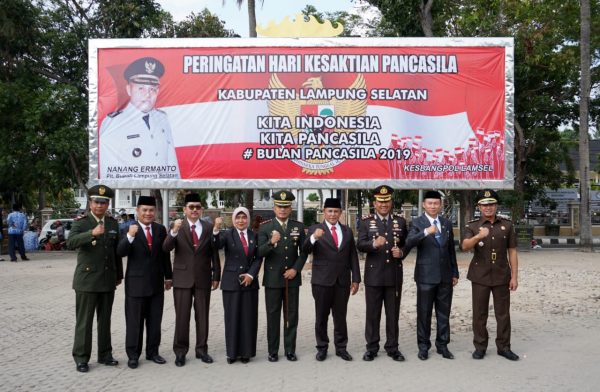 Peringatan Hari Kesaktian Pancasila, Ini Pesan Plt Bupati Lamsel Untuk Generasi Muda