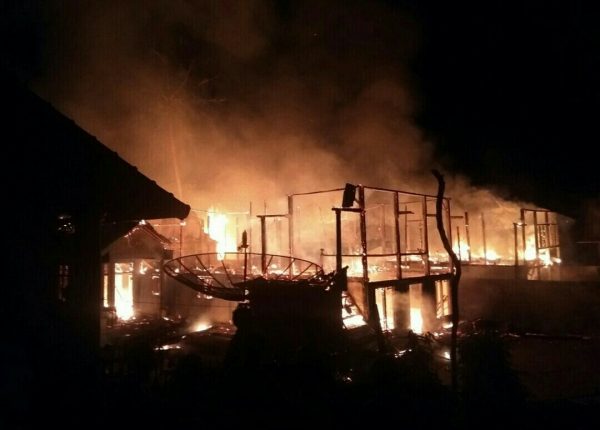 Dua Rumah Ludes Terbakar di Pekon Balak Wonosobo