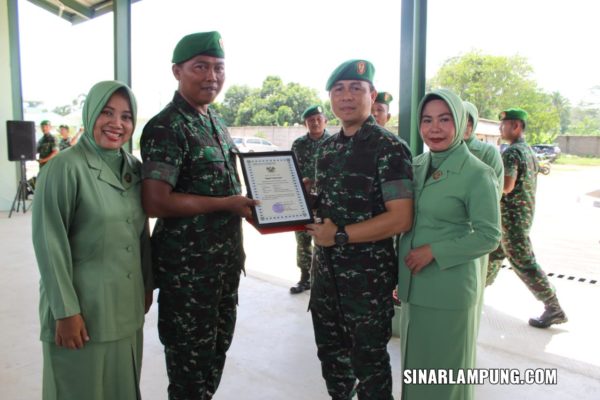 Dandim 0429/Lamtim Pimpin Serah Terima Dan Penyerahan Jabatan Danramil Jajaran Kodim