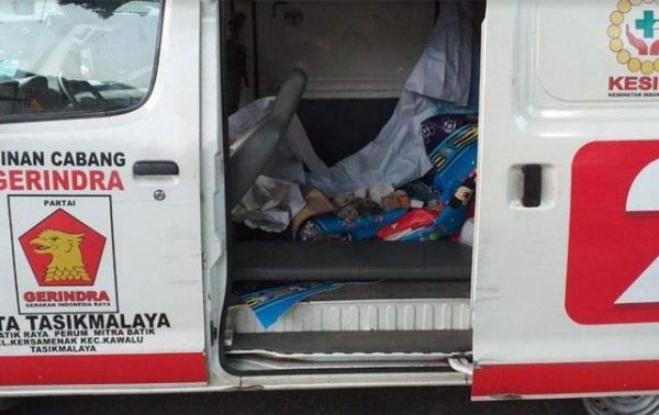 Cerita Batu Dalam Mobil Ambulan, Ini Keterangan Staf Gerindra Kota Tasikmalaya