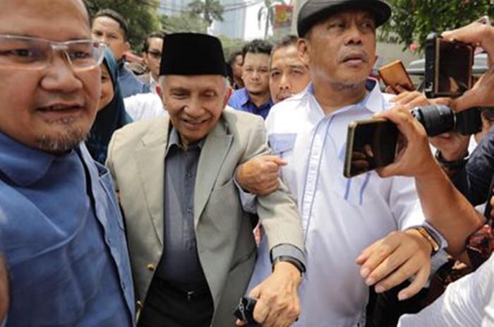 Ada 3 Poin disampaikan Amien Rais Tiba di Polda Metro Jaya