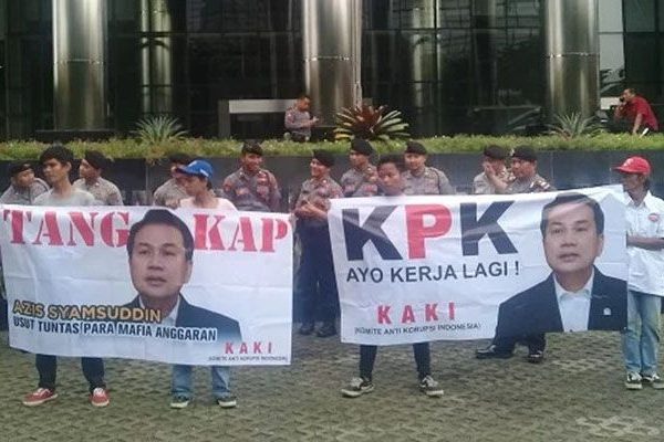 Minta Fee 8% DAK 2017, Mantan Ketua Banang DPR RI Azis Syamsuddin di Laporkan ke KPK