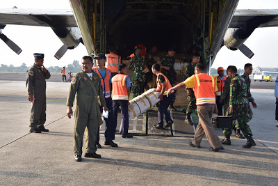 Empat Pesawat TNI AU Kirimkan Personel dan Bantuan ke Palu