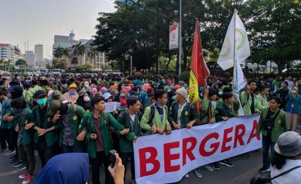 Dilarang Kepolisian BEM-SI Tetap Unjukrasa Tuntut Tuntaskan Reformasi