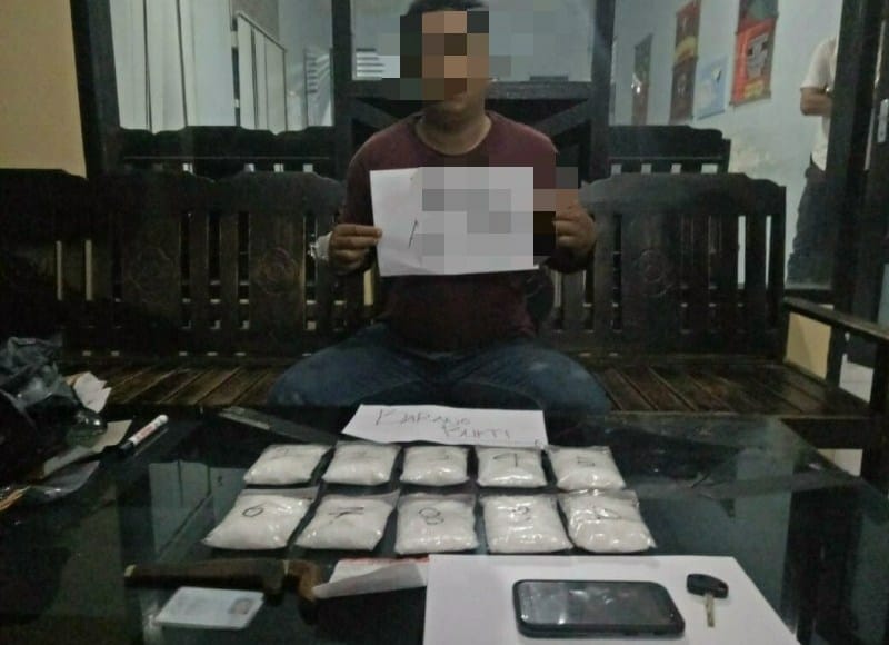 Oknum Polisi Ditangkap Ditresnarkoba Dengan BB Satu Kilogram Sabu
