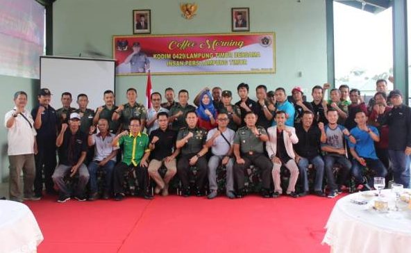 Kodim Lamtim Ajak Insan Pers Mengawal Pilkada Aman dan Kondusif