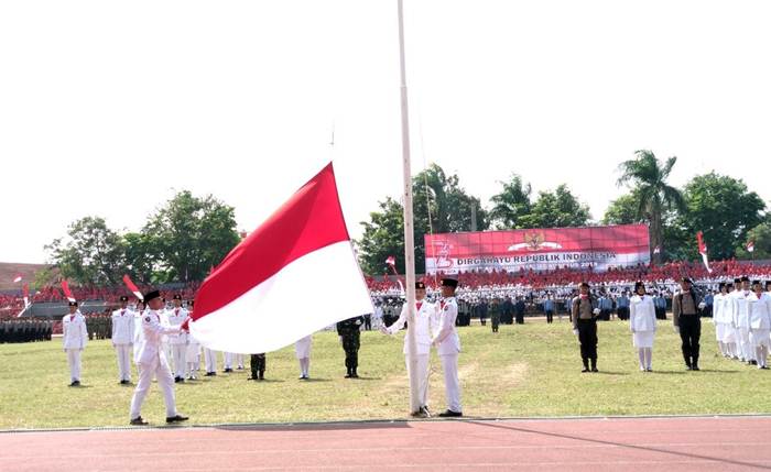 Kapolresta Bandarlampung Jadi Inspektur, Upacara Peringatan Kemerdekaan RI