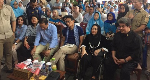 Sandi Hadiri Peluncuran Situs Emak-emak yang Digagas Rachmawati