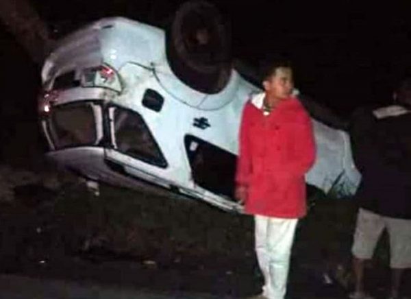 Fortuner Terjungkir di Jalur Lintas Pancur Sumberjaya, Tiga Penumpang Selamat