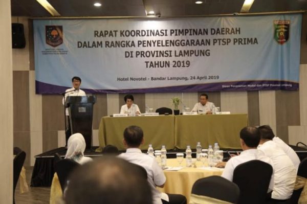 Pemprov Lampung Perkuat PTSP Untuk Pelayanan Prima dan Berkaulitas