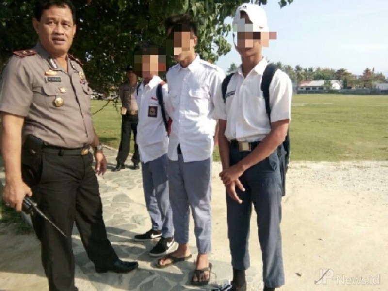17 Siswa SMA Terjaring OTS Polsek Pesisir Tengah