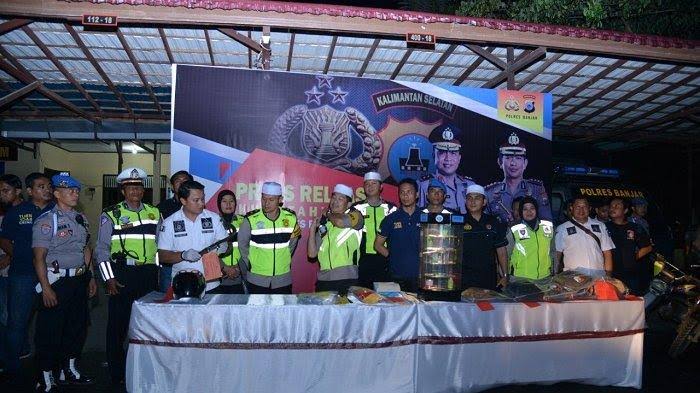 Jelang Akhir Tahun 2018, Polres Banjar Gelar Konferensi Pers