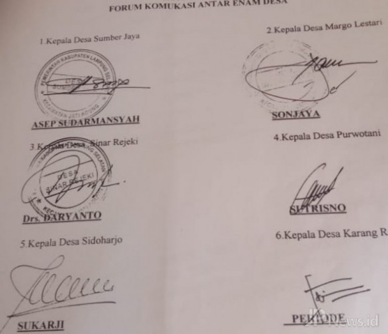 Enam Kepala Desa di Jati Agung Diduga Tarik Miliran Uang Warga Untuk Pembebasan Lahan Register?