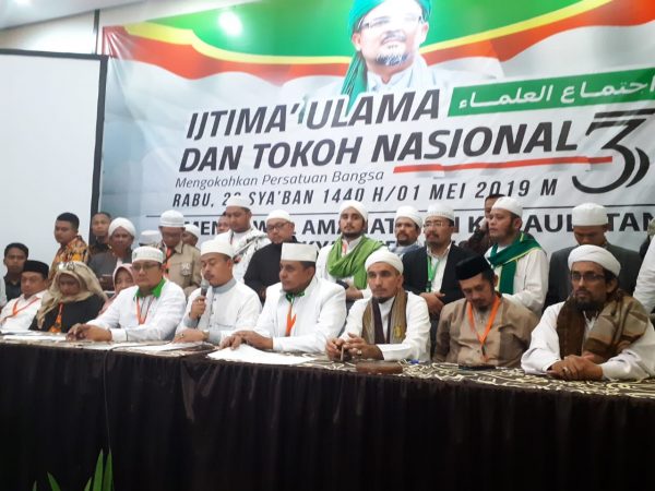 Masif Kecurangan, IJTIMA Ulama dan Tokoh Nasional 3 Tuntut Bawaslu Diskualifikasi Paslon No 1 Jokowi-Ma’ruf Amin