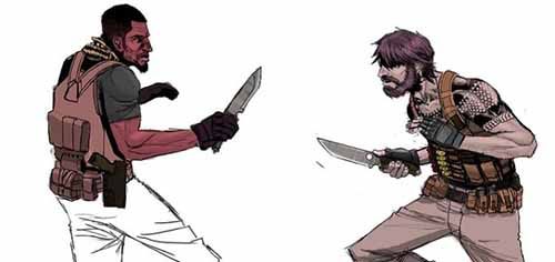 Nasi Habis, Kakak Adik Saling Serang Dengan Senjata Tajam