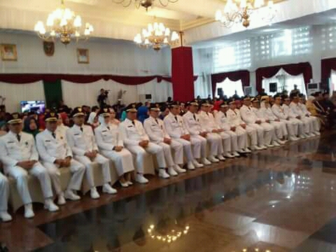 Gubenur Kalteng Lantik Bupati dan Walikota, Edy-Taty Resmi Jabat Bupati Pulpis