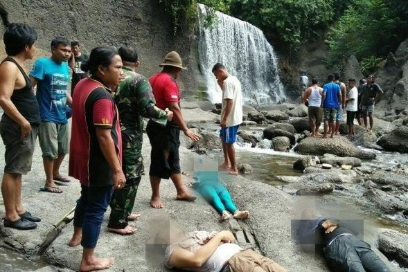Air Terjung Pantai Salak Telan Korban, Tiga Wisatawan Tewas